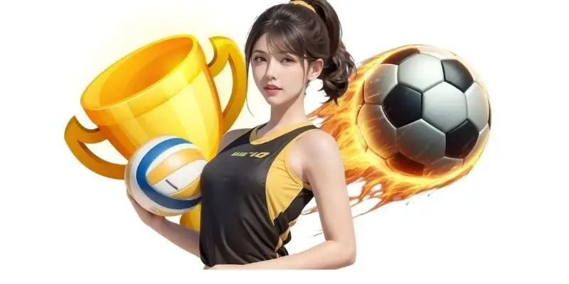Hệ thống cá cược trực tuyến với giao diện thể thao và casino